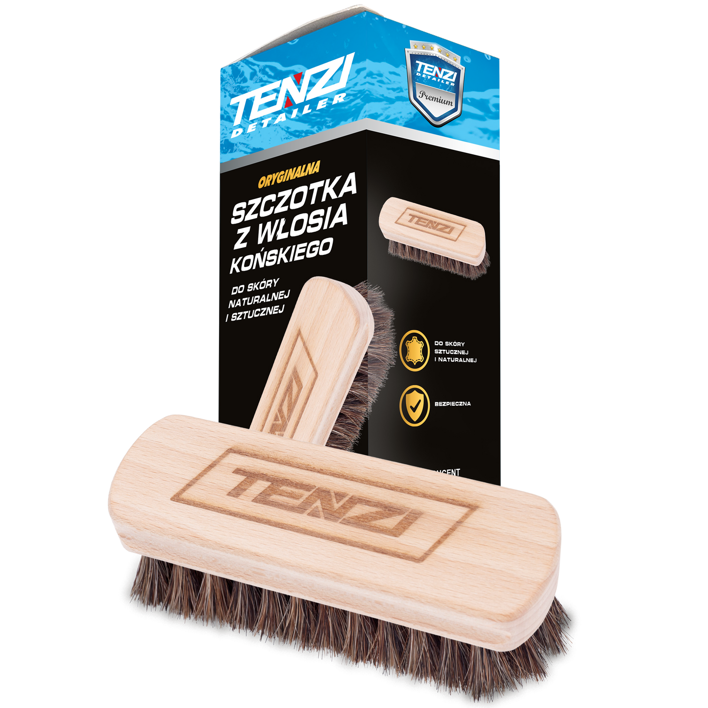 Tenzi Cleaning Brush Horse Hair Leather Upholstery