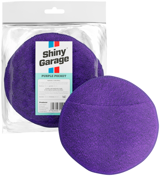 Shiny Garage Purple Pocket Microfiber Applicator